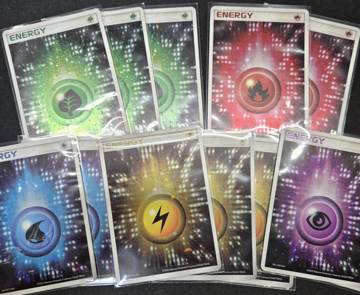 WonderLiz #ポケカ 入荷情報】 アクマグエネルギー入荷👀✨ 草、雷は3