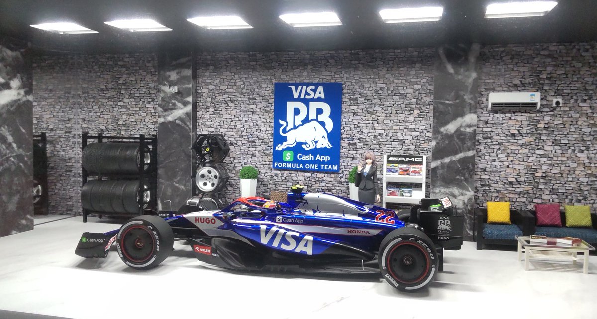 スパーク 1/18 VCARB 01 No.22 Visa Cash App RB 2024 F1