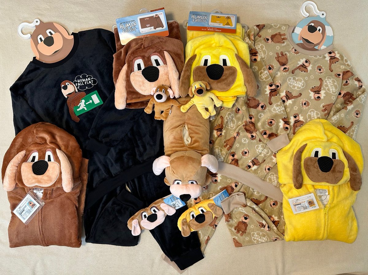 新品未使用】Human Fall Flat BIGぬいぐるみ 黄色い犬 黄色い犬