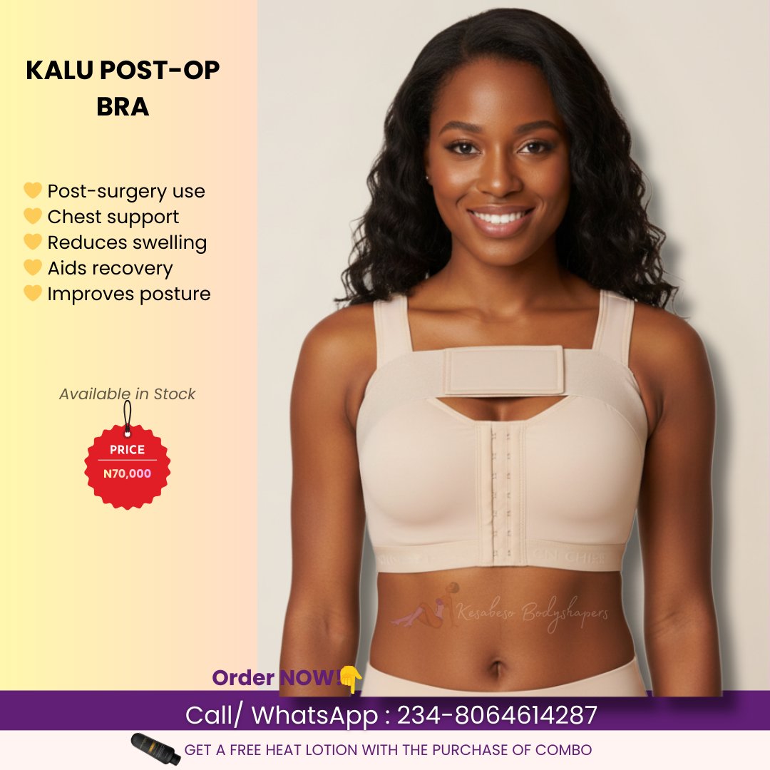 kbodyshapers's tweet image. The right support speeds up healing 💛
The Ann Chery Kalu Post-Surgery Bra gives gentle compression, reduces swelling, + keeps you comfortable during recovery.

#PostSurgeryBra #AnnChery #CompressionBra #RecoveryWear #Kesabeso