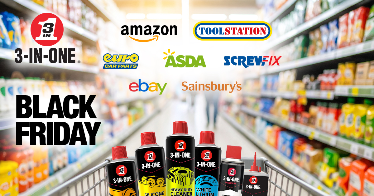 3InOneUK's tweet photo. Don’t miss out this Black Friday!

Tick off all your home, garden and leisure tasks by getting your household helpers from: 
• Amazon
• ASDA
• eBay
• Euro Car Parts
• Halfords
• Sainsbury’s
• Toolstation

Where will you get yours to make maintenance easy?

#3inone #3in1 #blackfriday #diyuk #christmas #giftideas