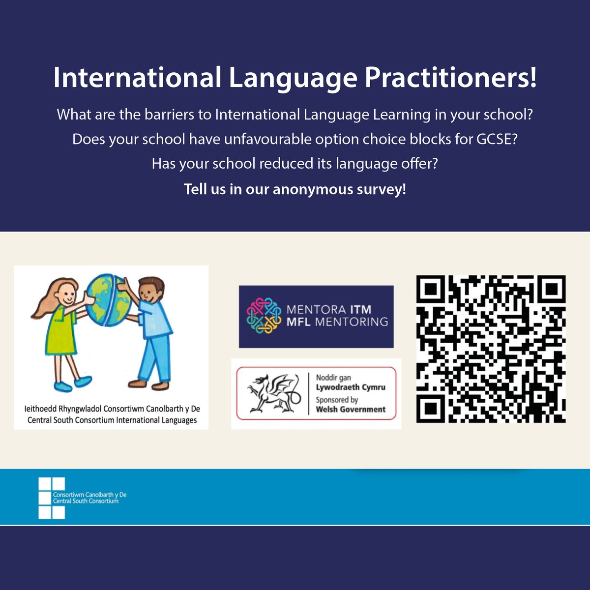 CSC_PLSupport's tweet image. What are the barriers to International Language Learning in your school?

Let us know in our anonymous survey: ow.ly/KeNc50XyVqR