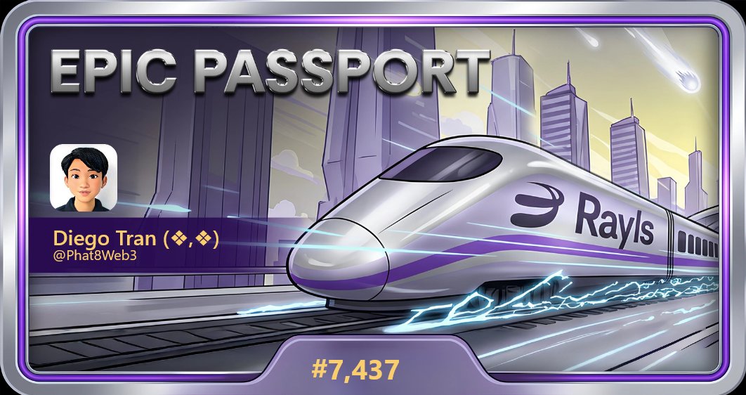 Phat8Web3's tweet image. The Rayls manifesto just went live. The early passports are disappearing fast! Get yours before the train leaves the station. @RaylsLabs 

#7,437!

raylsmanifesto.com/?ref=RAYLS-BOM…