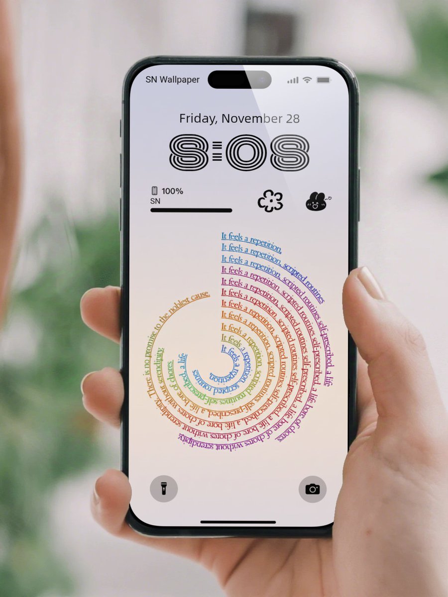 SnWalpaper4K's tweet image. It feels a repetition .

#iOS26 #wallpeper