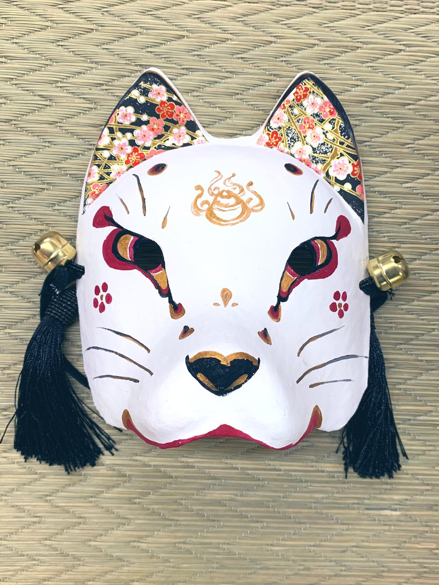 狐面新入荷情報］ 和兎庵 @watoan_jp さんより 「半狐面 石膏肌 二〇二