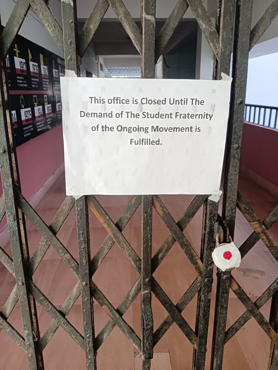 baruahb's tweet photo. Tezpur University is in lockdown. Student safety, academics &amp; campus stability are under serious threat. This crisis needs urgent intervention from top authorities before it spirals further. Kindly help 🙏. 
@CMOfficeAssam @PMOIndia @rashtrapatibhvn @EduMinOfIndia https://t.co/zB2lCv1ese