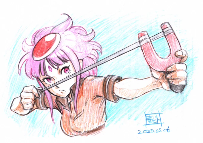 #デジタル絵師のアナログ絵が見たい 今はなきガンダムカフェの落書きノートとか、ナグシューティングとか、今はなきト◯フェス色紙とか…
