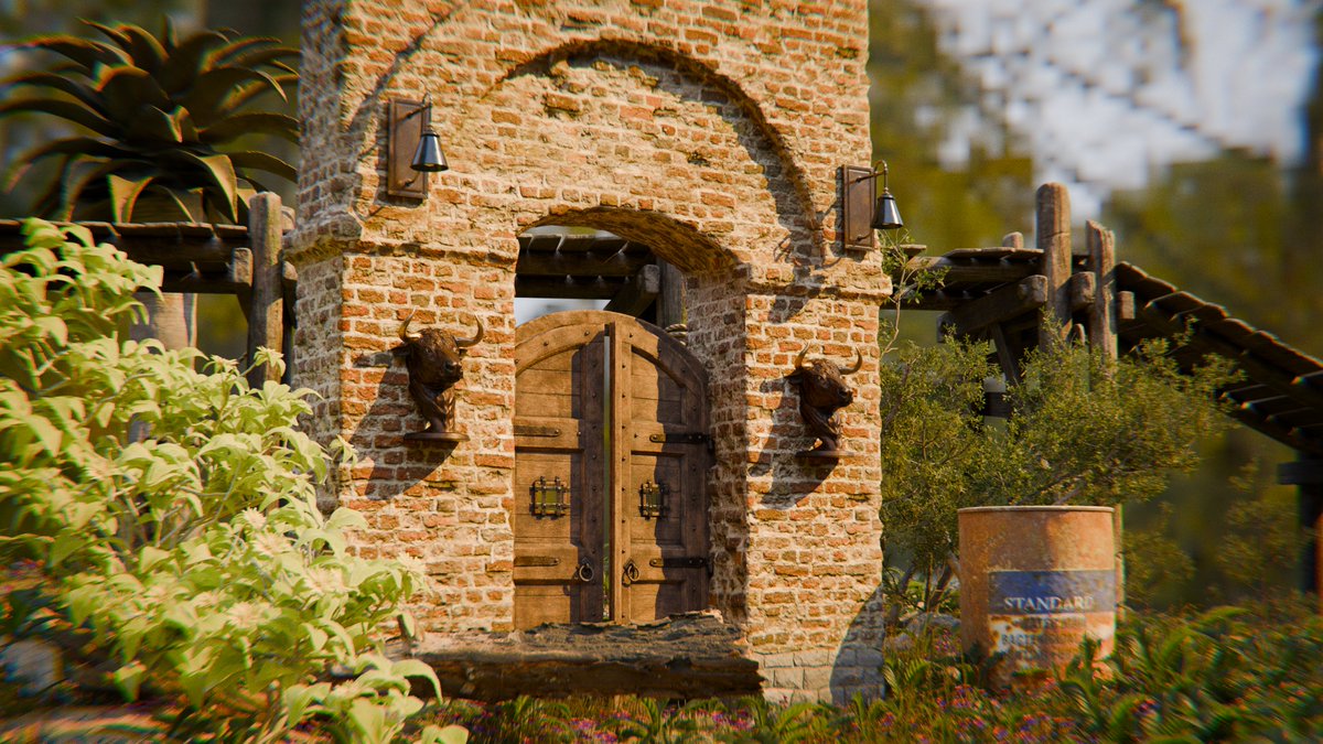 Bala3dVerse's tweet photo. One of my old scenes Assets from #Polyhaven #b3d #blender #cyclesrender