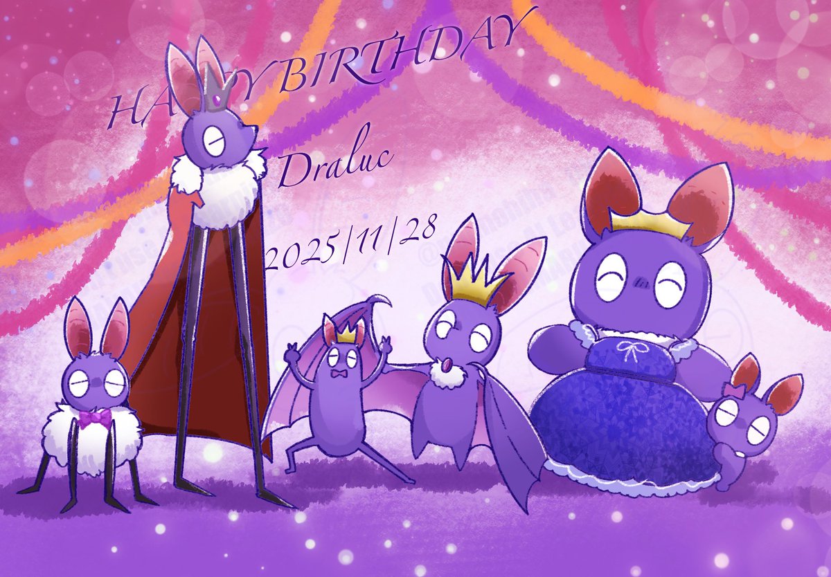 nuunohiha_tikai's tweet photo. 最推し、生誕おめでとうございます🎉🎂🍷🦇👑🥂✨
 #ドラルク生誕祭2025 https://t.co/WtXs64TDC0