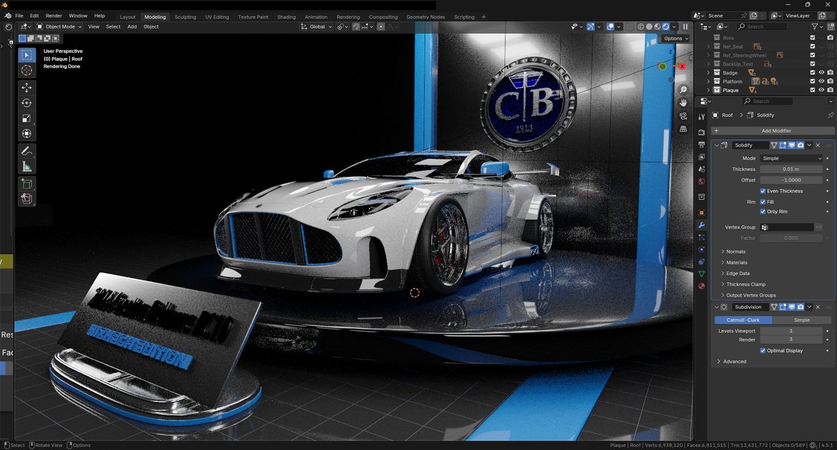 Good morning, good people. Let's finish strong. The production line is always at it... 🫡

🔵// CryptoCars 2021 //🟠
=====================

📰 Progress Report : 2024 Creston Belmore BC10 (SE) 📰

Ladies and gentlemen, the rendering process has begun. Out of the six hundred frames