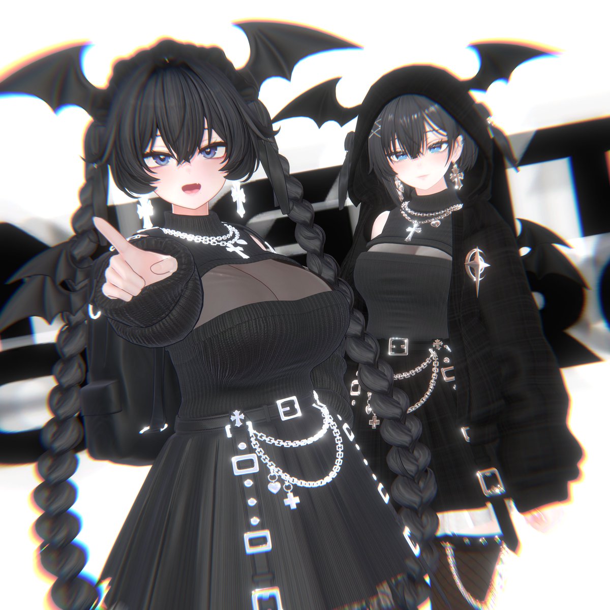 MONVIE_VRC's tweet image. 📢 𝙉𝙀𝙒 𝙍𝙀𝙇𝙀𝘼𝙎𝙀 
🖤🌙 𝙉𝙄𝙂𝙃𝙏𝘾𝙊𝙉𝙏𝙍𝙊𝙇 🌙🖤

ー漆黒の夜に降り立つ、支配者の装いー

ストリート × ゴシック。 相反する2つのエッセンスを絶妙に融合させた、MONVIEの最新作。🖤⚡

チェーン、ベルト、そして重厚なアクセサリー。…