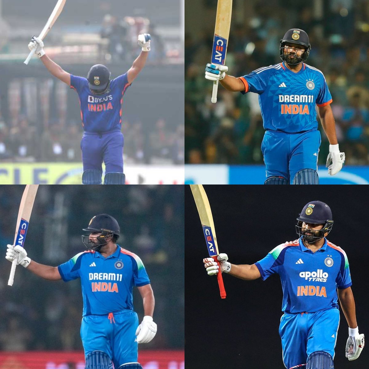 Kushacritic's tweet image. These four centuries from Rohit Sharma may not be the very best of his career, but they’ve given fans immense joy and a huge sense of relief.