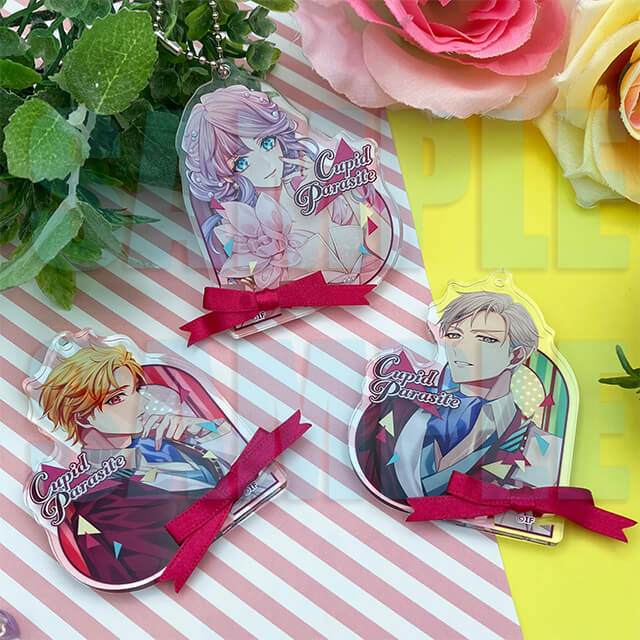 stellaworth's tweet image. ＼✨ステラワースオリジナルグッズ ✨／
#ステラAGF2025 発売
キューピット・パラサイト

💎リボンタイアクリルプレートキーチェーン 第二弾

🎀店頭・通販
予約開始日：12/1
発売日：2026/2/6

🛒通販はコチラ
stellaworth.co.jp/shop/item.php?…
#キュピパラ #オトメイト