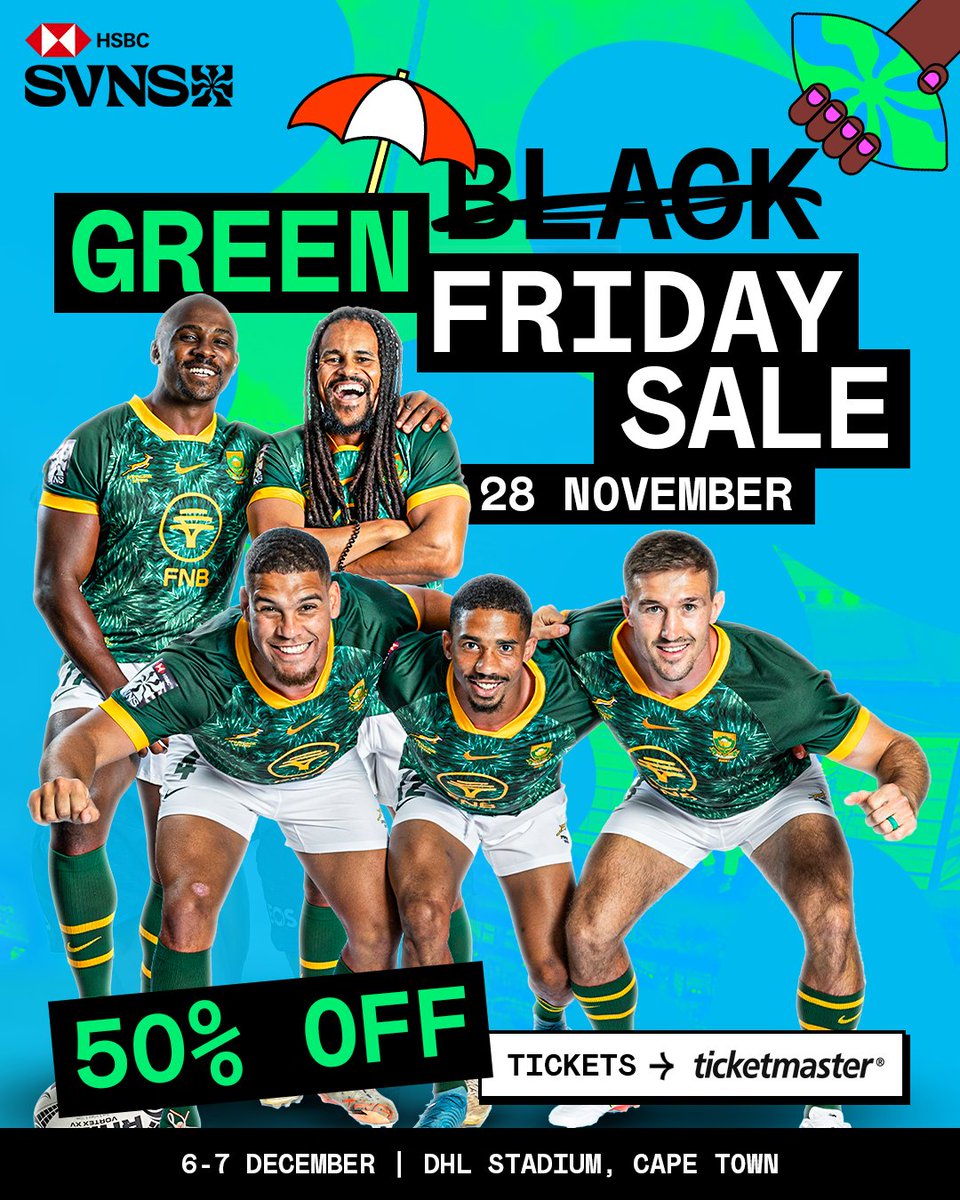 GREEN FRIDAY is #ComingInHot 🔥

Get up to 50% off selected #HSBCSVNSCPT tickets! Available from 28 Nov to 01 Dec, while stocks last! Grab yours NOW! #BlackFriday: bit.ly/43U4Jdf