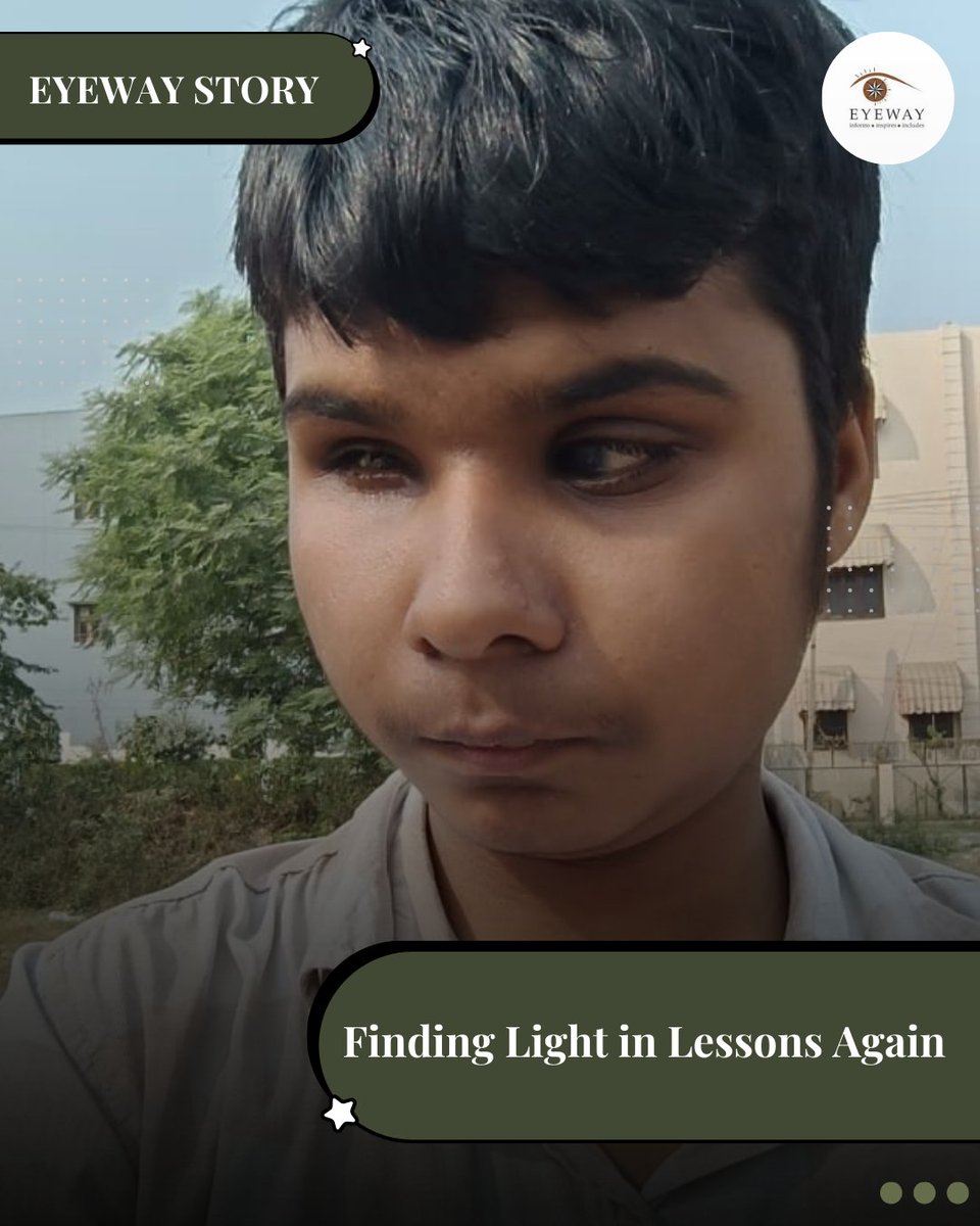 friendsofeyeway's tweet image. Finding Light in Lessons Again

What felt like an ending became the start of a new journey toward education and independence.

Read his full story:

mailchi.mp/42b614431358/f…