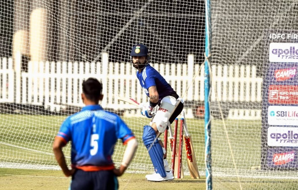VIRAT KOHLI IN THE PRACTICE SESSION RANCHI. 🐐