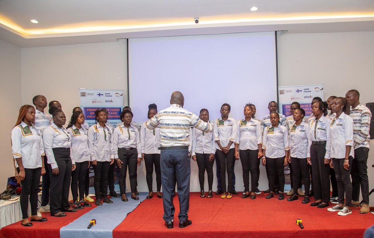 The RVTTI Choir had the honour of performing at the Dual
TVET Kenya engagement held at Eka Hotel. Their exceptional presentation showcased the institute's commitment to nurturing both skills and talent.
#rvtti #TVETKenya