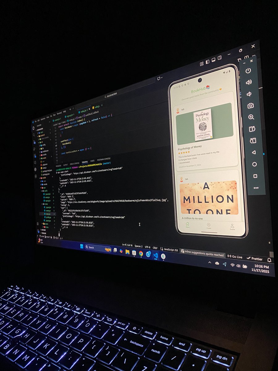 juiceboy_of_abj's tweet image. Learning React Native has been both challenging and exciting.

Adapting so well to it now building smoother apps every day as a backend dev turning full-stack mobile dev😌

Still practicing, open to internship 🤲