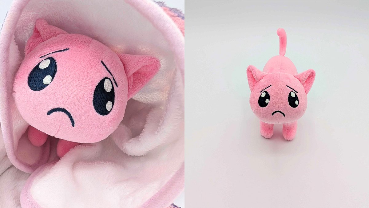 needygirl_o's tweet image. 【 #ニディガ展4 (フォー) グッズ紹介】

ついに “ぴえん猫” のぬいぐるみがデビュー🐱💖
思わずぎゅっとしたくなる「つぶらな瞳」と「もちもちフォルム」が超カワイイ🥺✨

▼商品の詳細はコチラ▼
internetangel.shop