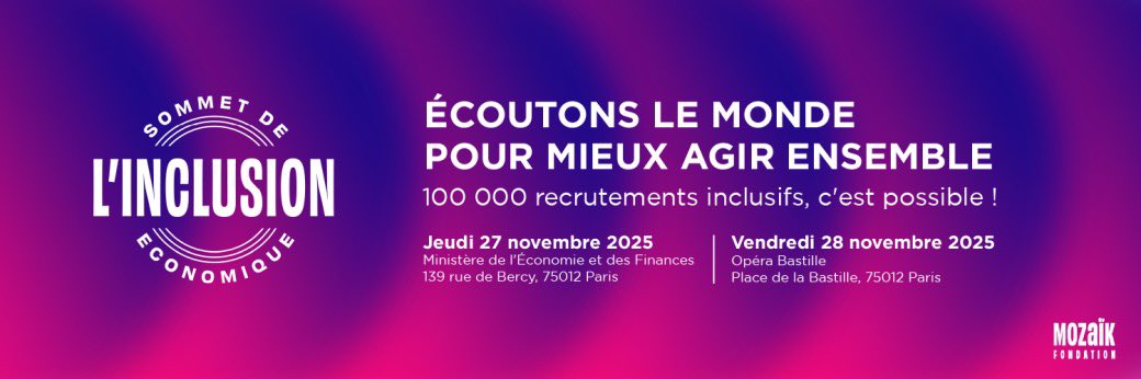 💼 Hier, le délégué interministériel <a href="/ottmathias1/">Mathias Ott</a> a participé au Sommet de l’inclusion économique, organisé par la Fondation Mozaïk au ministère de l’Économie.

Alors que le ressenti discriminatoire progresse et que l’emploi reste le premier terrain des discriminations, la