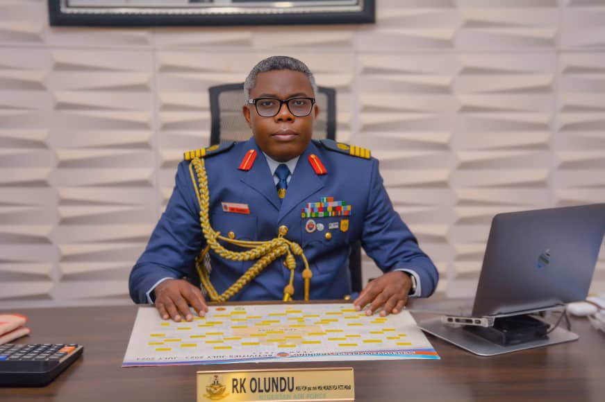 CONGRATULATIONS AIR COMMODORE RAPHAEL KOLADE OLUNDU

The Nigerian Air Force has promoted Raphael Kolade Olundu, an illustrious son of Okun land from Kabba/Bunu LGA, to the prestigious rank of Air Commodore.

Your rise reflects excellence, service, and dedication.  Congratulation