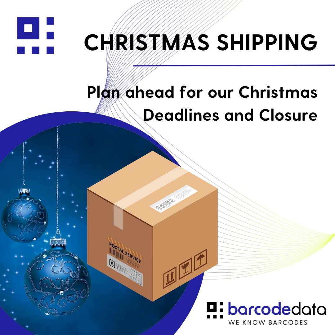 BarCodeData's tweet image. To help you plan your workload before the Christmas break, here are our December deadlines:

📅 Blanks (BCD): Order by 3rd December
📅 Bureau Stock Labels: Order by 15th December
📅 Final Despatch: 19th December

#SeasonalUpdate #CustomerNotice #BarCodeData