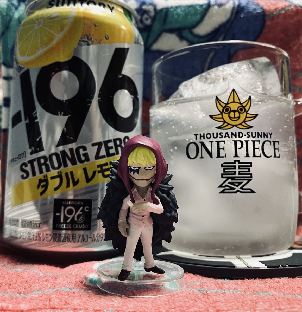 遂に！コラソン！ でも台座違う！これだからフリマは💢 #晩酌 #ワンピ