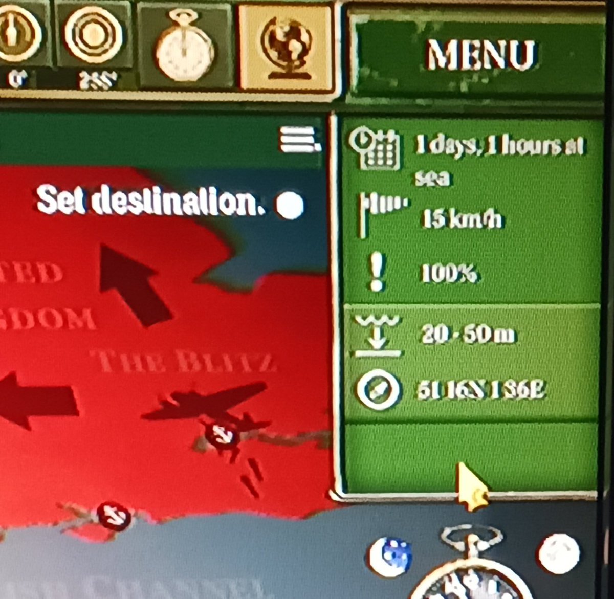 must_win77's tweet photo. uboat ps5 port lacks the center camera button it's p.c. cousin currently has. makes it a p.i.t.a. to find your boat in a hurry.  ty for the game &amp; port. https://t.co/drQQG1pUgR
