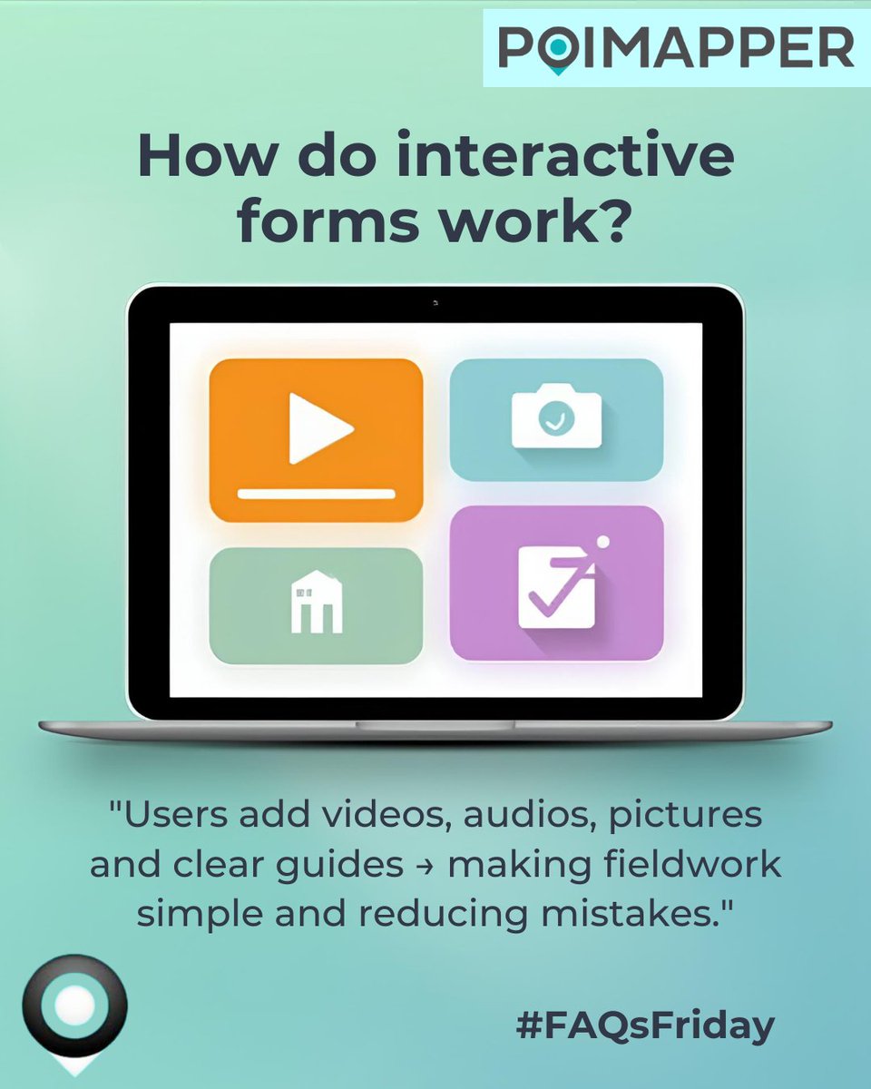 poimapper's tweet image. Fact Friday!! 

How do Poimapper’s interactive forms work?

They’re smart, quick and adaptive  with conditional logic, auto-calculations, photo/GPS capture and full offline use. Your audits just got faster and way easier.
#FactFriday #Poimapper #SmartForms