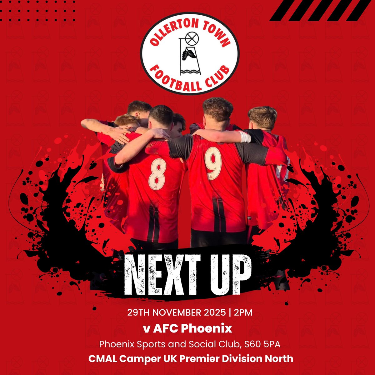 We travel up to Rotherham tomorrow as we return to league action, facing AFC Phoenix in a 2pm kick off! 🔴⚫️ #UpTheTown