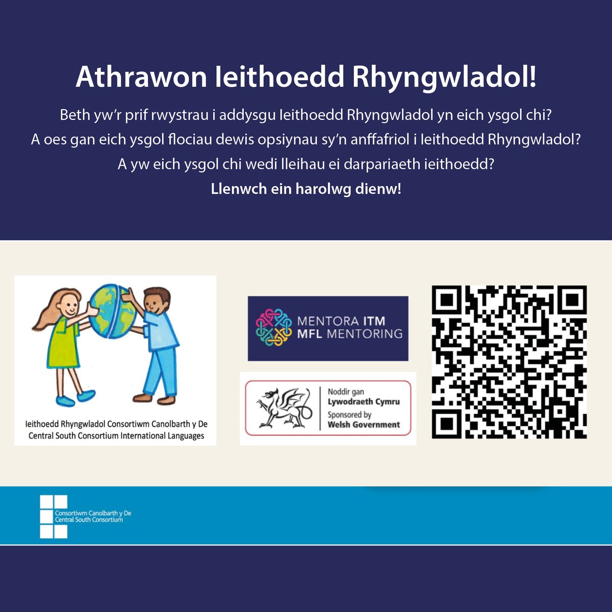 CSC_PLSupport's tweet image. Beth yw’r prif rwystrau i addysgu Ieithoedd Rhyngwladol yn eich ysgol chi?

Rhowch wybod i ni yn ein harolwg dienw: ow.ly/KeNc50XyVqR