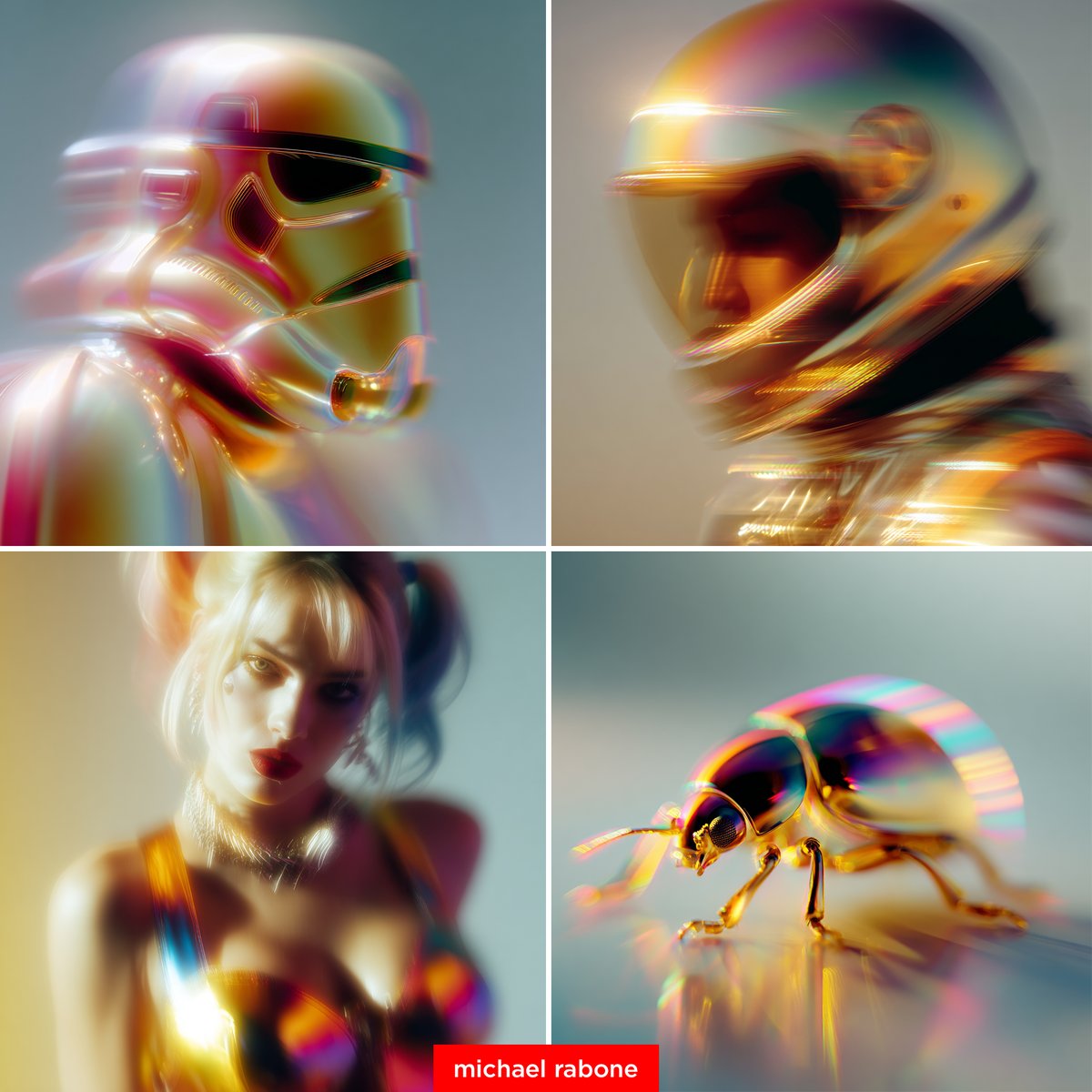 michaelrabone's tweet image. New Style --sref 2782365120
Hologram Neon Chromatic Futurism

Here's another unique Midjourney V7 style I unlocked the OLD FASHIONED way using --sref random. I hope you enjoy it and please share your style artwork 😀

2 prompt examples in comment