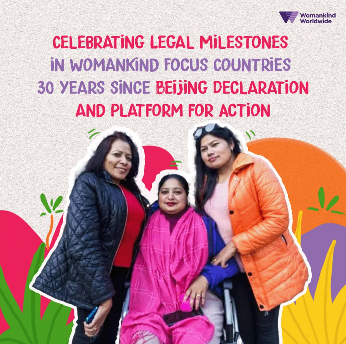 🥳 #This16DaysofActivism We also celebrate the legal milestones from Womankind Focus countries 🎉  
30 years since #BDPfA

Womankind Focus Countries have secured groundbreaking legal wins—all driven by Women's Rights Organisations (WROs). We hope to see more when it comes to