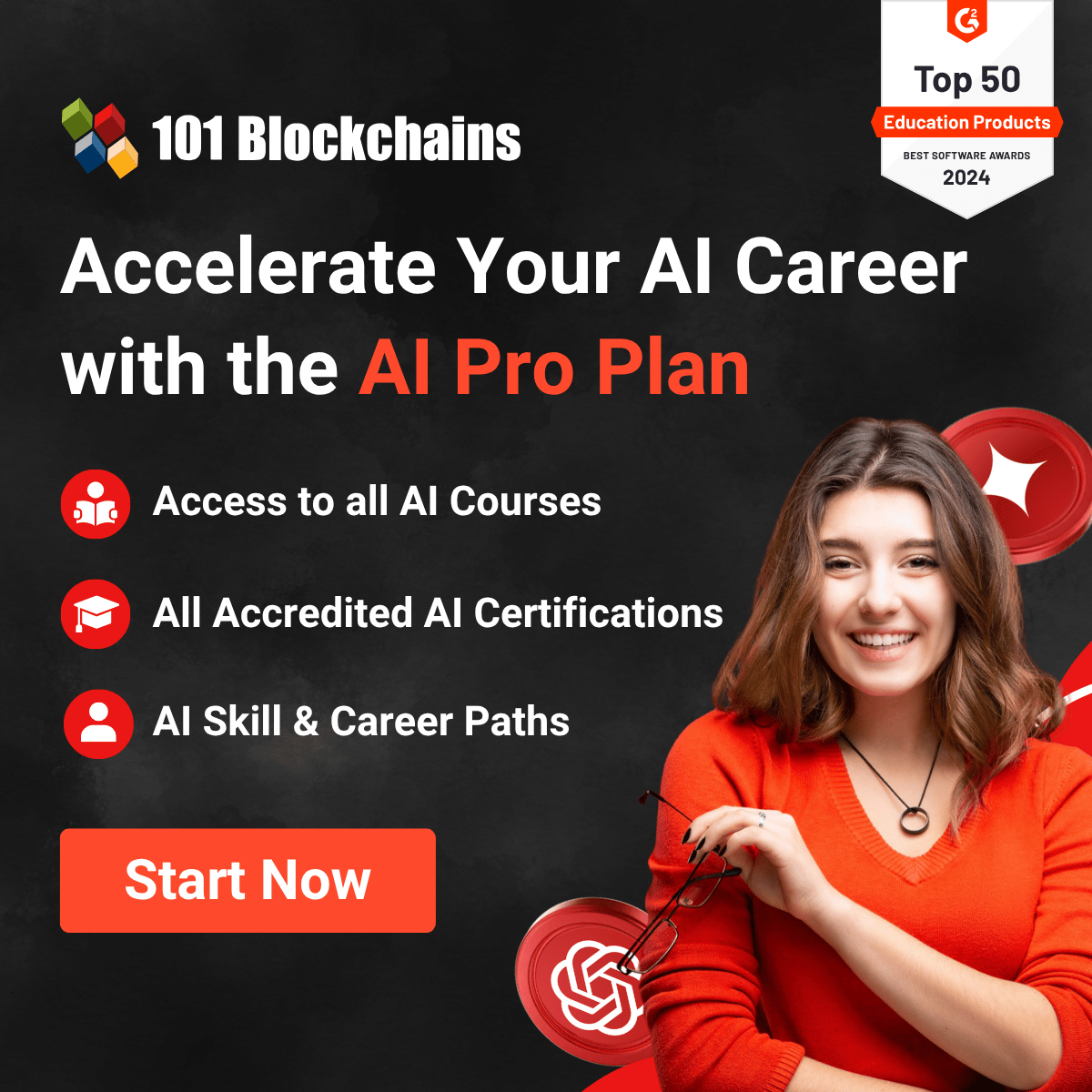 101Blockchains's tweet image. 🚀 Accelerate your AI career with the AI Pro Plan from 101 Blockchains!

Get all AI courses, all accredited certifications, and career roadmaps to build in-demand skills and go job-ready fast. 🤖

Start now 👉 101blockchains.com/pricing/

#AIProPlan #AI #CareerGrowth #101Blockchains