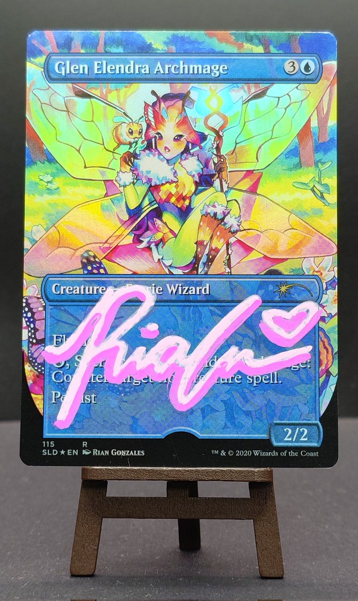 少し前に受取ったRian Gonzales様のエレンドラ谷の大魔導師/Glen Elendra Archmageのアーティストプルーフ✨
イラストは表面の妖精魔導師とMoxSapphireの組み合わせをオーダーしてみました💎
デフォルメされた妖精魔導師に色合いもポップでとても可愛らしい💠
#Artistproof
#MTG
#MagicTheGathering