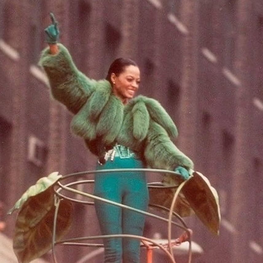 Diana Ross in the Macy’s Parade, 1979