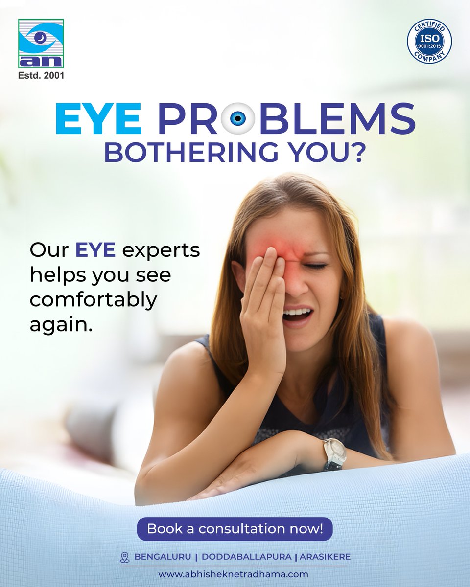 At Abhishek Nethradhama, we identify the root cause of your eye problems with advanced technology

Schedule your eye checkup today.
📞+91 77957 15203
🌐 abhisheknethradhama.com

#AbhishekNethradhama #ProtectYourVision #DiabeticRetinopathy #EyeHealth #PreventBlindness #VisionCare