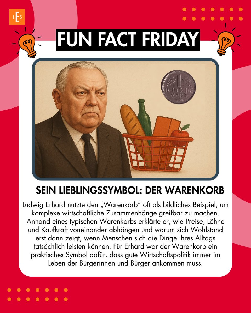 Ludwig Erhard erklärte Wirtschaft mit einem einfachen Bild: dem „Warenkorb“.

Er zeigte, wie Preise, Löhne &amp; Kaufkraft zusammenhängen – und dass Wohlstand erst zählt, wenn er bei den Menschen ankommt.

#LudwigErhard #Wirtschaft #Warenkorb #LES