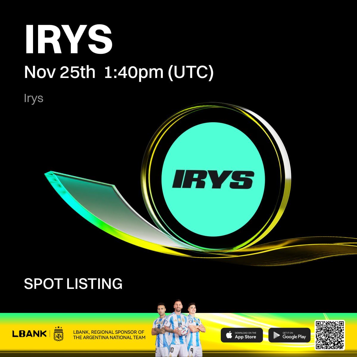 A strong addition to LBank’s ecosystem. 

<a href="/LBank_Exchange/">LBank.com</a> just added IRYS to its lineup, and sentiment is already positive. Fresh listings like this often create strong entry points for those who understand timing.

#LBankAngel #LBank10Years