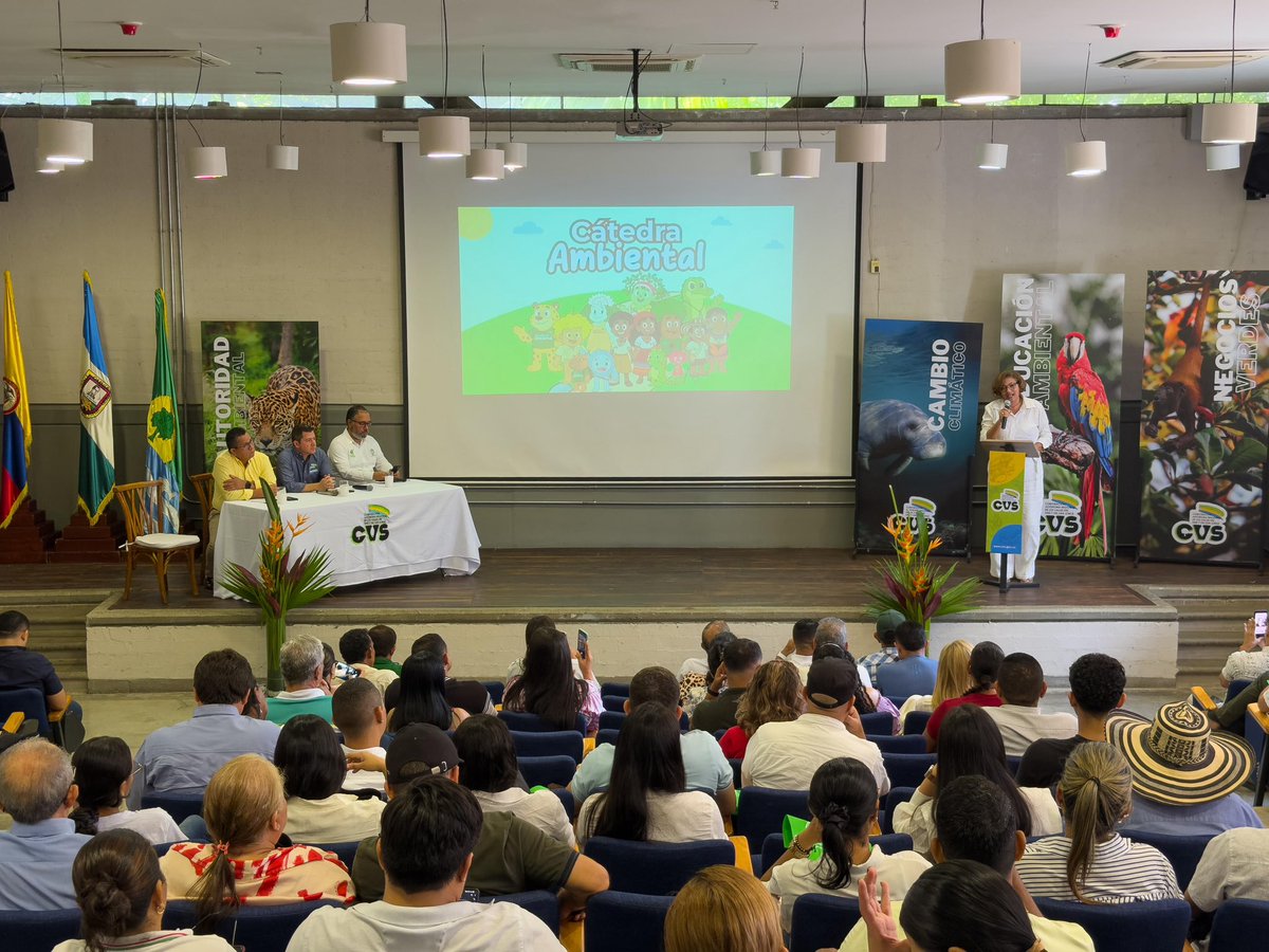 CristyRinconHar's tweet image. LA ALIAZA ENTRE LA @CorporacionCVS @Unicordoba_Col HACE EL LANZAMIENTO DE LA CÁTEDRA AMBIENTAL Q VA A LLEVAR A NTRA SOCIEDAD Y DE MANERA ESPECIAL A NTROS JÓVENES Y NIÑOS COMPRENDAN, PROTEJAN Y VALOREN SU ENTORNO NATURAL
ESTO NOS POSESIONA COMO UN DPTO COMPROMETIDO AMBIENTALMENTE