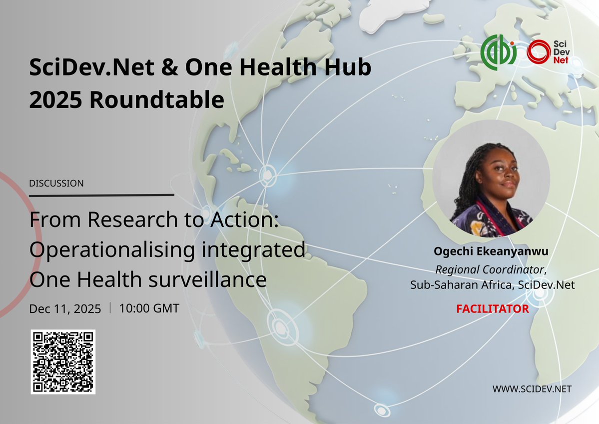 SciDevNet's tweet image. What does research tell us about priorities for One Health surveillance?

Join @SciDevNet and @CABI_News for a high-level virtual dialogue on the frameworks shaping practical approaches to implementing community-based surveillance systems.

🔗 Register: bit.ly/3M2o8CY