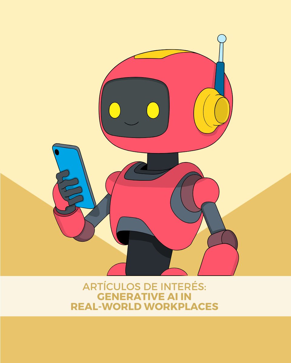 🤖 Según el informe de Microsoft "Generative AI in Real-World Workplaces", 𝗹𝗮 𝗜𝗻𝘁𝗲𝗹𝗶𝗴𝗲𝗻𝗰𝗶𝗮 𝗔𝗿𝘁𝗶𝗳𝗶𝗰𝗶𝗮𝗹 𝗴𝗲𝗻𝗲𝗿𝗮𝘁𝗶𝘃𝗮 𝗰𝗼𝗺𝗶𝗲𝗻𝘇𝗮 𝗮 𝘀𝗲𝗿 𝗲𝗳𝗶𝗰𝗮𝘇 𝗽𝗮𝗿𝗮 𝗺𝗲𝗷𝗼𝗿𝗮𝗿 𝗹𝗮 𝗽𝗿𝗼𝗱𝘂𝗰𝘁𝗶𝘃𝗶𝗱𝗮𝗱 𝗲𝗻 𝗲𝗹 𝘁𝗿𝗮𝗯𝗮𝗷𝗼 𝗿𝗲𝗮𝗹.