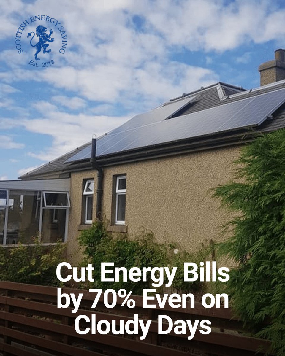 ScotlandEnergy's tweet image. Cut energy costs by up to 70% with smart renewable systems for Scotland. Generate clean power even on cloudy days. Slash bills, boost property value, cut carbon. Ready to save? Let&apos;s find your solution. #scottishenergysaving #SmartHeatSmartScotland