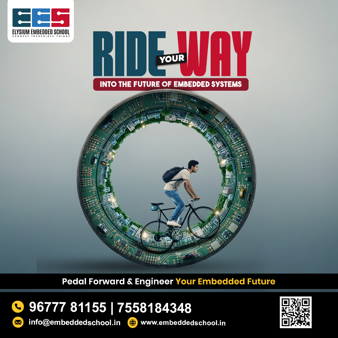 EmbeddedSchool's tweet image. 🚴‍♂️ Ride Your Way Into the Future of Embedded Systems

#ElysiumEmbeddedSchool #EmbeddedSystems #EngineeringStudents #IoTTraining #ElectronicsEngineering #EmbeddedTraining #StudentLife #SkillDevelopment #SchoolStudents #CareerGrowth #EngineeringLife #EngineeringCommunity #Tweet