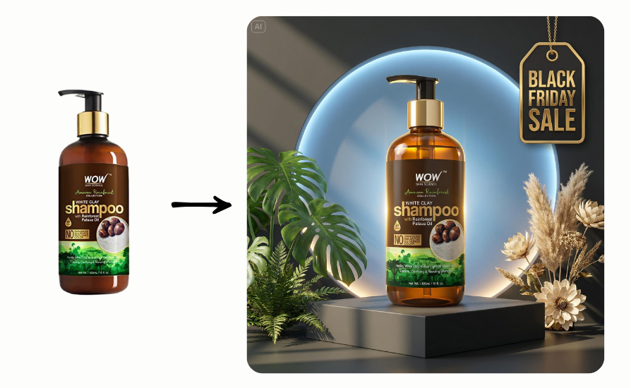 manishkumar_dev's tweet image. I started with a single product image and Dreamina instantly turned it into a complete Black Friday ad.

Even without extra product shots, Dreamina handled everything on its own.

I combined it with Nano Banana Pro for the final touch and the overall result looked professionally…