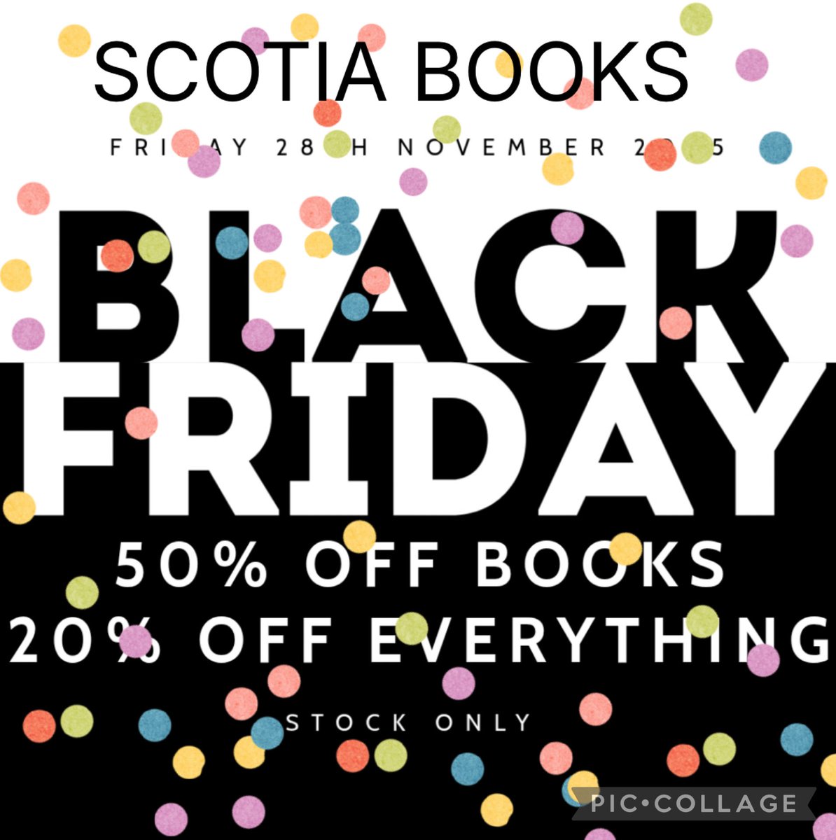 Scotia_Books's tweet photo. INSTORE TODAY ONLY 🎉

📍Shop at
17 Register Road 
Kilsyth, Glasgow
G65 0DS 

📞 01236 826041 

📧 accounts@scotiaandchameleon.com

🕰 November Opening Hours 
Friday 28th 9.30 - 4pm

Out of hours by appointment https://t.co/WpKr3zoVal