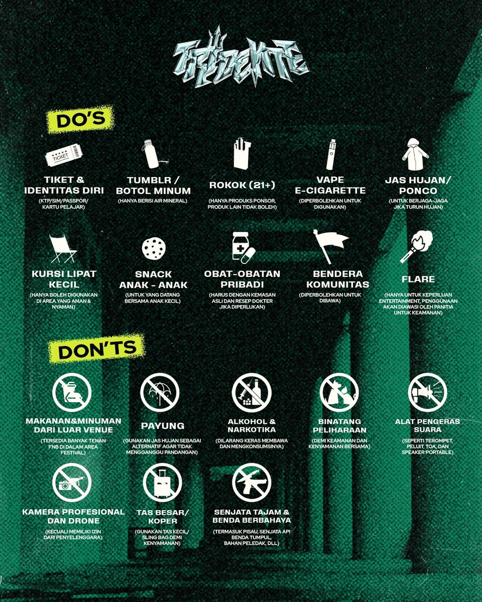 Info rundown dan venue map kawan ! Sampai berjumpa di arena. Weekend konser dulu kawan football nya prei dulu.