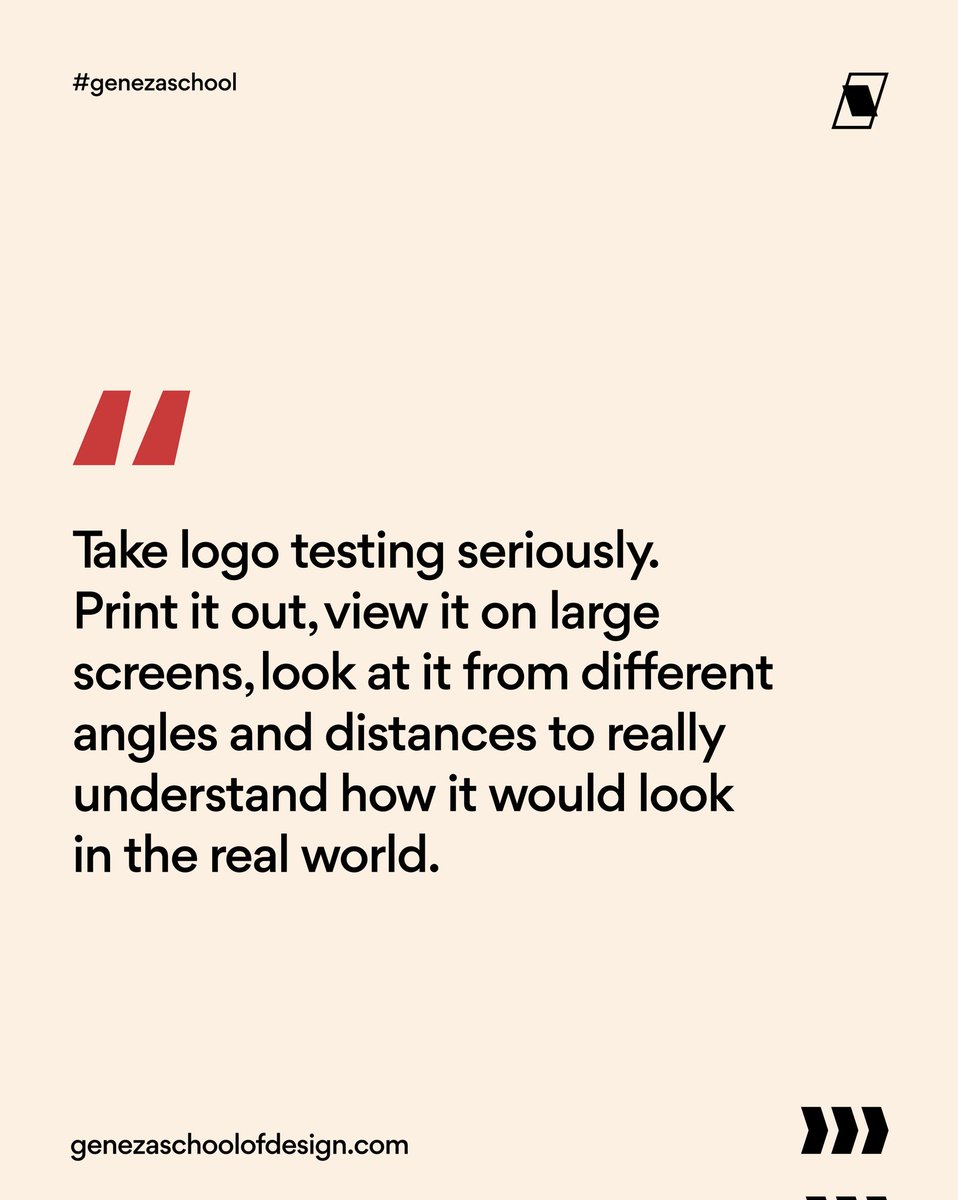 genezaschool's tweet image. you’ll find something here that sharpens your thinking, and helps your work stand out in a crowded space.

#branddesign #designtips #creativejourney #brandstrategy