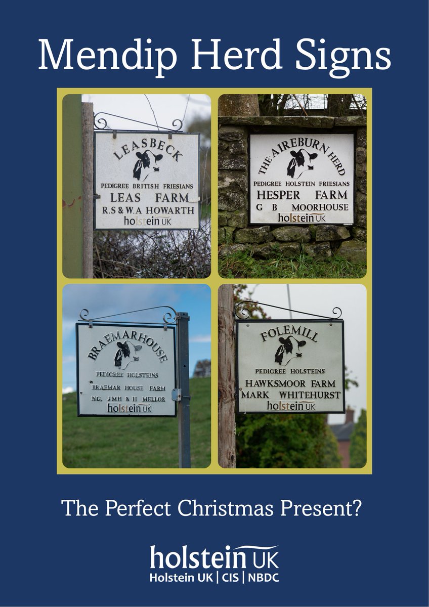 HolsteinUK's tweet photo. Looking for the perfect Christmas present?

Mendip Herd Signs provide bespoke herd and farm signs that are easily recognisable up and down the country. Add to your 'curb appeal' with a brand new sign!

Find out more here: https://t.co/iLZwUlXBoL https://t.co/kZ7Kha9wak