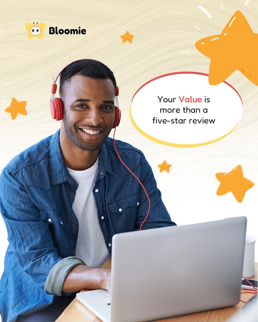 "Great tutor!" is nice.
But your value is more than a five-star review. 

It's the data behind the progress.

The strategy behind the success.

It's time the world saw the full picture.

#EdTech #OnlineLearning #TutorBusiness #CareerGrowth #OnlineTutoring #Bloomie